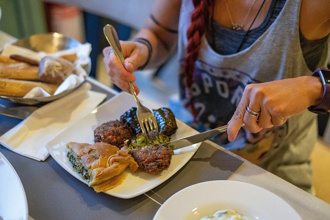 Greek Small-Group Athens Cooking Class & Dinner - The Taverna Setting, the Meal, and the Acropolis View Moment