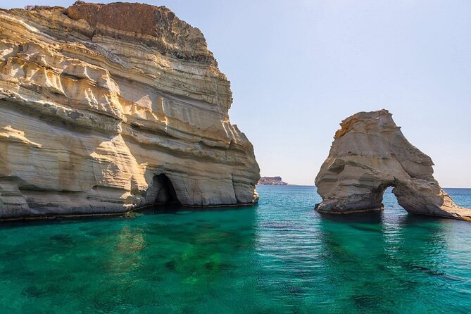 Half Day Boat Tour to Kleftiko Milos - Stop 1: Paralia Gerontas swim stop and a quick reset