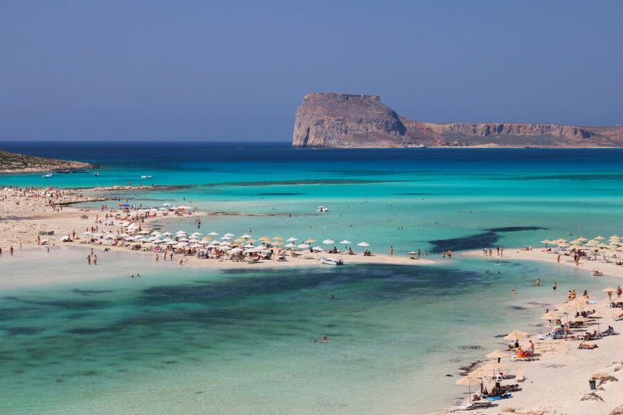 Heraklion: Gramvousa Island Day Trip & Balos Beach - Ferry to Gramvousa: views, wind, and helpful onboard commentary