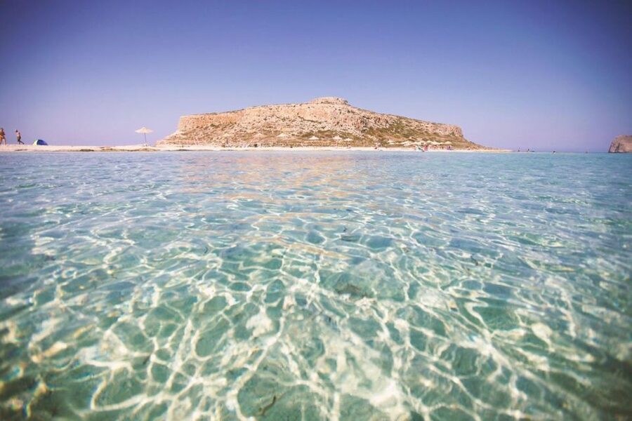 Heraklion: Gramvousa Island Day Trip & Balos Beach - Balos Lagoon: swimming in crystal water, dealing with wind and crowding