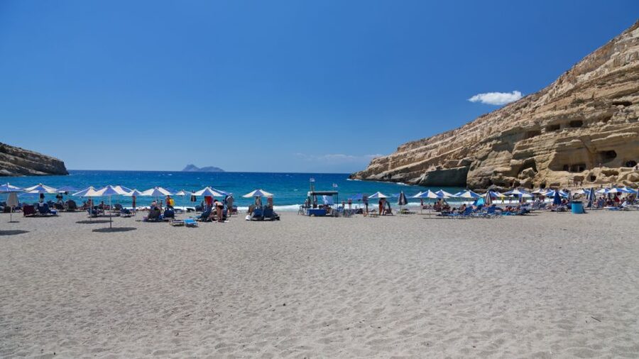 Heraklion: Matala Beach, Hippie Caves & Odigitria Monastery - The route stop at Gortyn: a quick archaeology hit