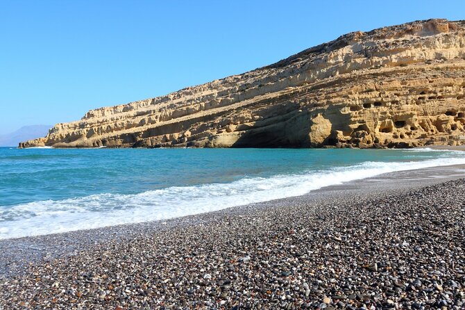 Heraklion: Matala Beach, Hippie Caves & Odigitria Monastery - Matala Beach: swim, snack, and pick your own pace