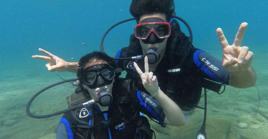 Heraklion: Scuba Diving Experience for Beginners _Beach - First Breath at Mononaftis Beach, Agia Pelagia (Heraklion area)