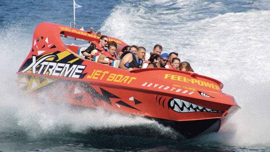 Hersonissos: Jet Boat Tour with Snorkeling - Entering The High-Speed Ride: How the 1-Hour Format Works