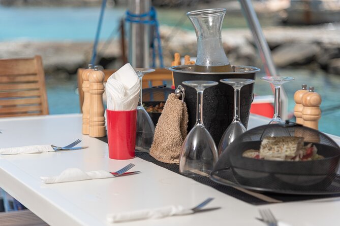 Hersonissos: Luxury Sunset Catamaran Cruise Sushi & Open Bar - Getting to DanEri Yachts in Hersonissos, and what to pack