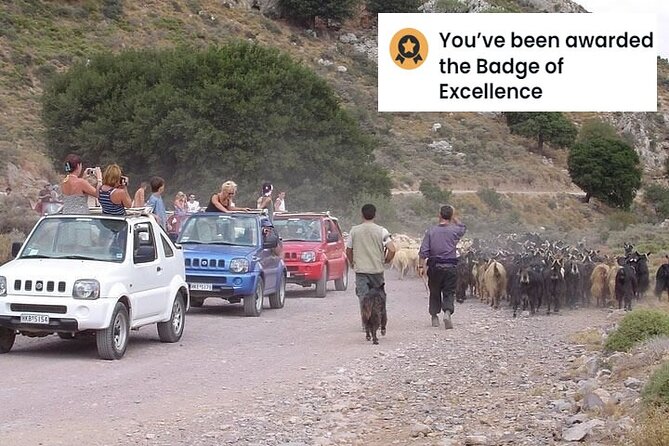 Jeep Safari 4x4 Crete real off road mountain tracks with Lunch from Hersonissos - Key highlights to know before you go