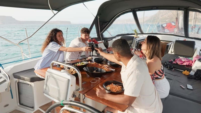 Kissamos: Balos & Gramvousa Luxury Catamaran Cruise - Sailing to Gramvousa: cruise time plus easy sightseeing