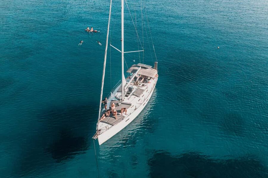 Kissamos: Balos Lagoon Sunset Cruise with Swimming & Snacks - From Kissamos port to Gramvousa views: the sailing block