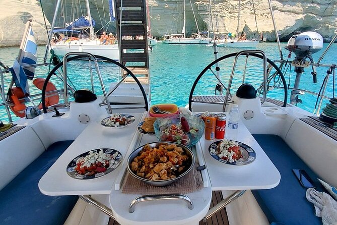Kleftiko Poliegos and Round Trip Of Milos Island Lunch & Open bar - Gerakas Beach (Sea-Pool Vibes): A Swim Stop That Feels Like Swimming Pool Weather