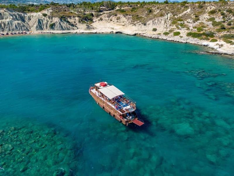 Kolympia : Transfer & Cruise to Lindos with 3 Swimming Stops - The sail after Lindos: why the return swims feel like the real prize