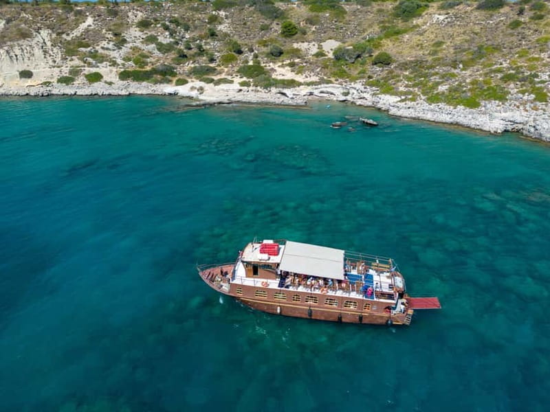 Kolympia : Transfer & Cruise to Lindos with 3 Swimming Stops - Stegna Beach swim stop: another bay, another mood