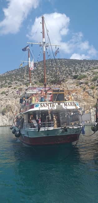 Kos: 3-Island Cruise with Lunch, Swimming and Audio Guide - Pserimos beach time: shopping, cafes, and a real walk