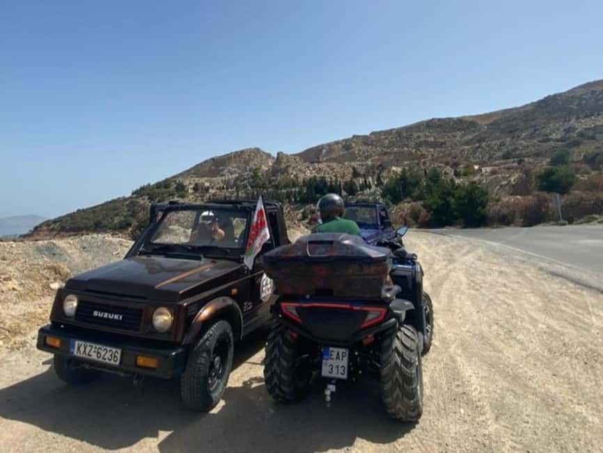 Kos: Guided Jeep or Quad Off-Road Tour with Drinks and Lunch - Two ways to do it on Kos: automatic quad or Suzuki Samurai Jeep