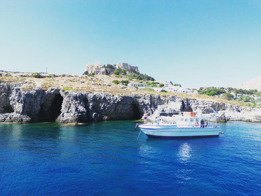 Lindos,Pefkos: All inclusive Swim & Snorkel Boat Cruise - Where You Start: Vlycha Bay, Sun, and a Short Ride That Sets the Tone