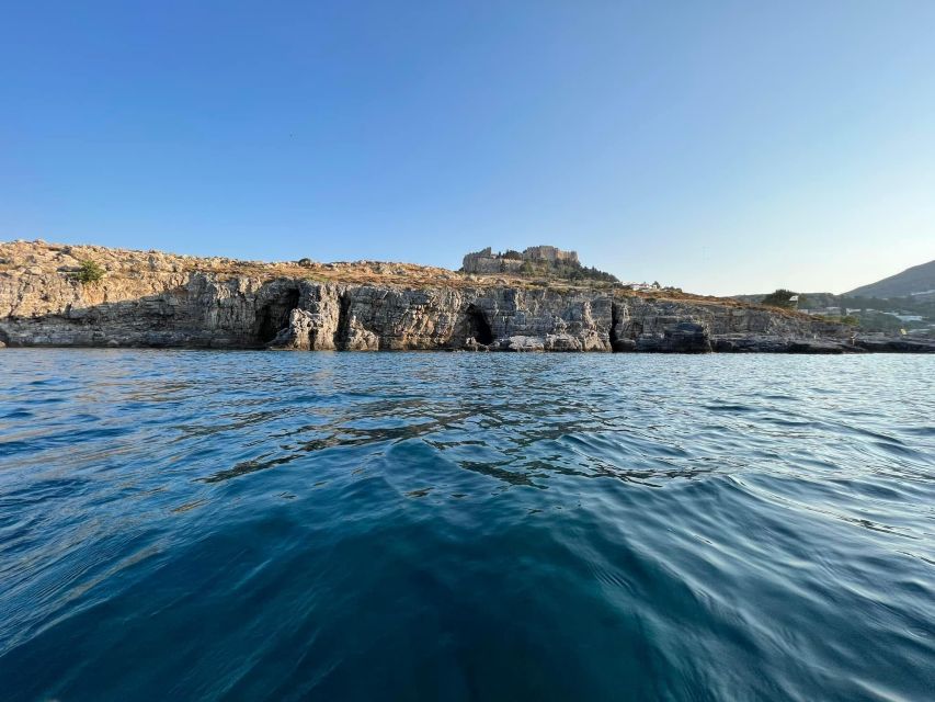 Lindos,Pefkos: All inclusive Swim & Snorkel Boat Cruise - The Midday Reset: Fruit, Watermelon Cocktails, and a Real Break