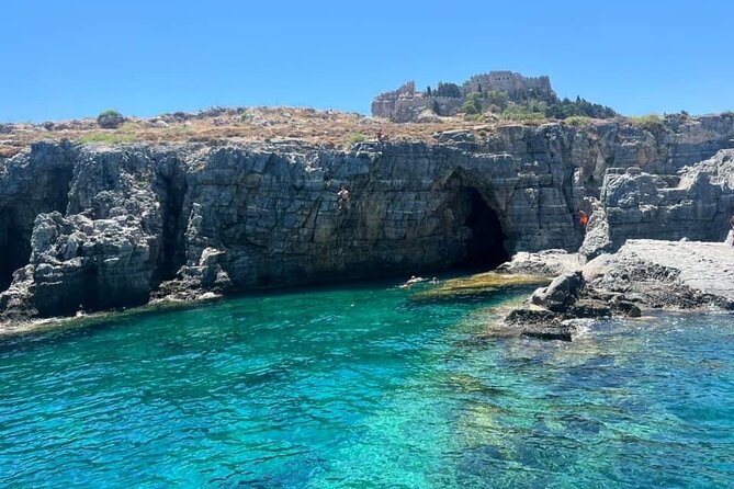 Lindos, Pefkos:Summer Breeze 3 Hour All Inclusive Swimming Cruise - Stop 3: Pallas Beach Taverna and Saint Paul’s Bay swimming