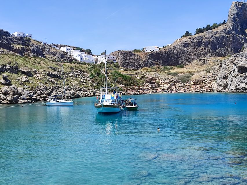 Lindos: Rhodes South-East Coast Cruise with Swim Stops - Swim Stop 1: Guns of Navarone Bay and the Lindos Coast Cool-Down