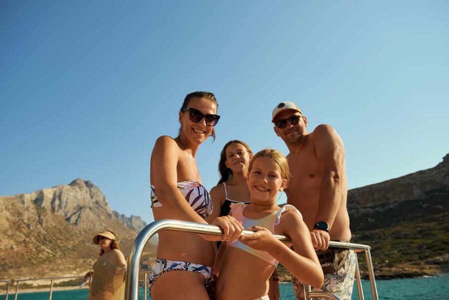 Luxury Catamaran to Balos: Sunset, Snacks, Drinks & Transfer - Balos at sunset, delivered by a luxury floating lounge
