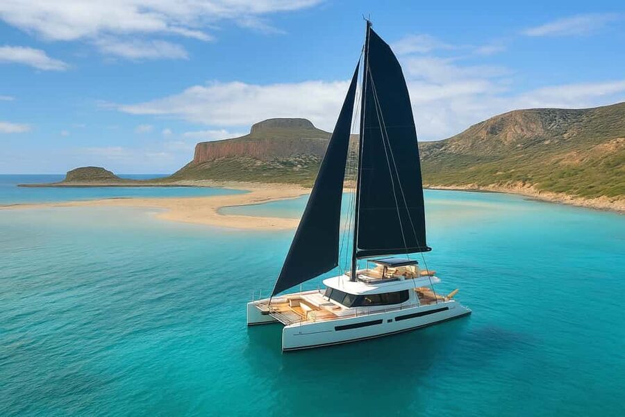 Luxury Catamaran to Balos: Sunset, Snacks, Drinks & Transfer - The catamaran setup: comfort you can actually use