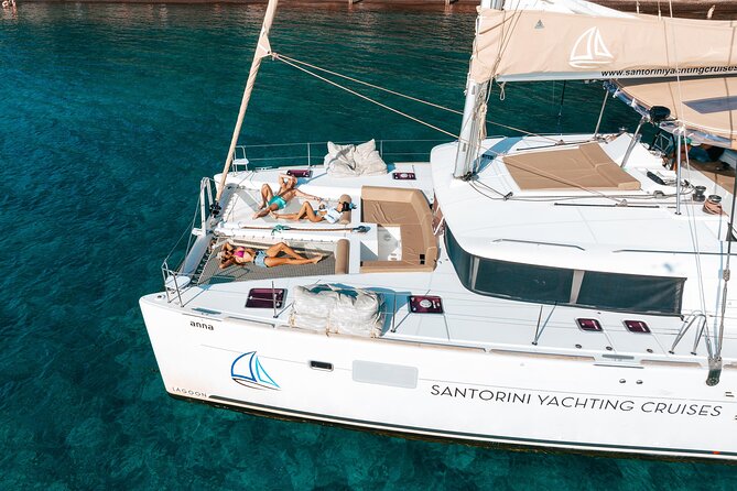 Luxury Santorini Catamaran Cruise: Lunch, BBQ, Drinks, Transfers - Quick hits before you go