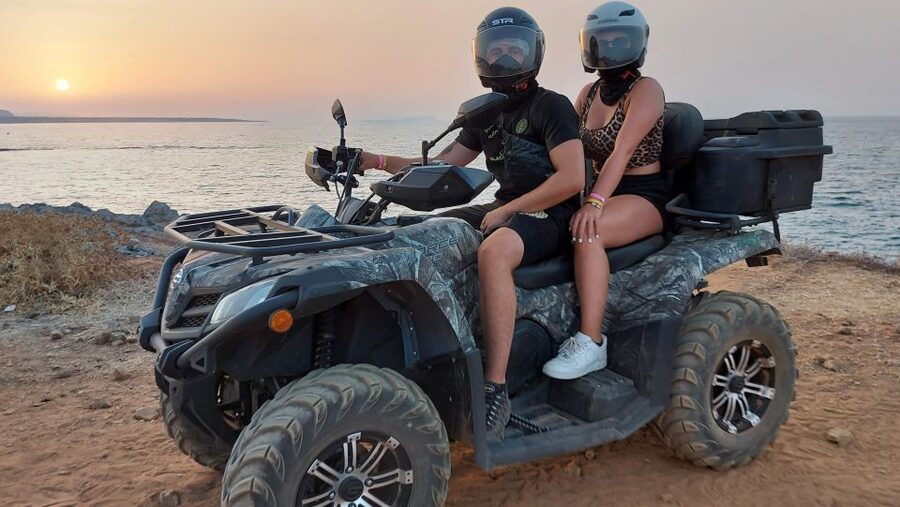 Malia: Off-Road Quad Safari Evening Tour / optional transfer - Sissi village route and the mid-day pause