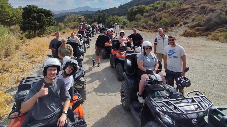 Malia: Off-Road Quad Safari Tour with Lunch and Transfers - Forest pause, herb-picking, and a well-timed reset