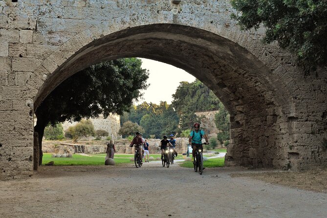 Mediaeval Rhodes E-bike Highlights Photo Tour Morning/Sunset - Elli Beach, the aquarium building, and a quick casino glimpse
