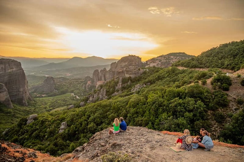 Meteora: Sunset Small Size Tour with Monasteries & Caves - Audio guide plus live English guide: how to use both well