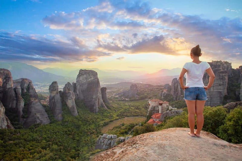 Meteora: Sunset Small Size Tour with Monasteries & Caves - All 6 Meteora monasteries: what you see, what you enter