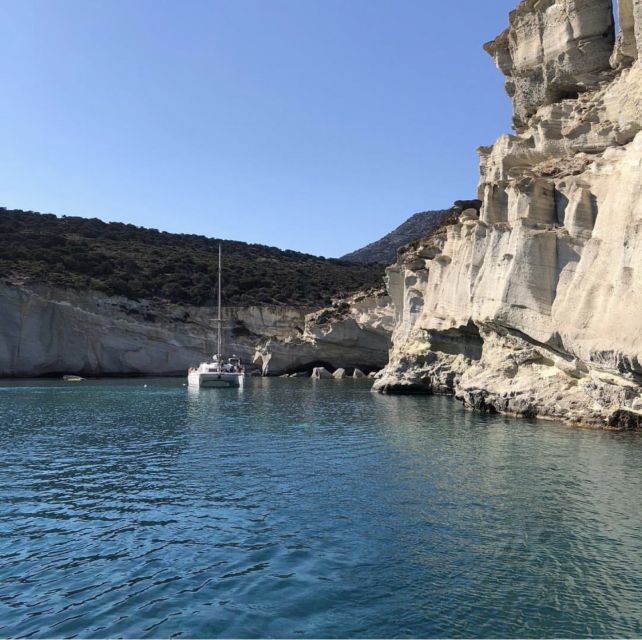 Milos: Full-Day Catamaran Cruise to Poliegos and Kleftiko - Price and value for $247 per person