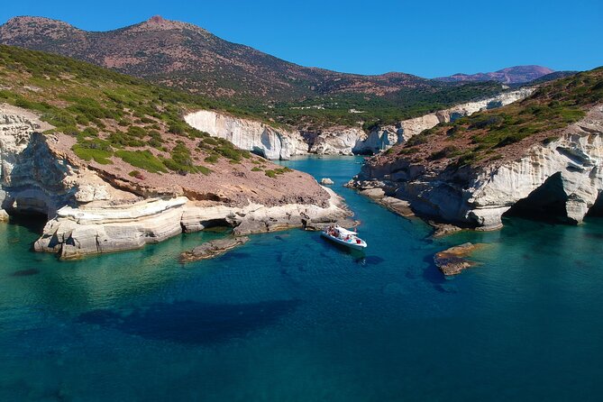 Milos: Half-Day Speedboat Cruise to Kleftiko with snorkeling tour - Volcano Boat, Adamantas, and how the day flows