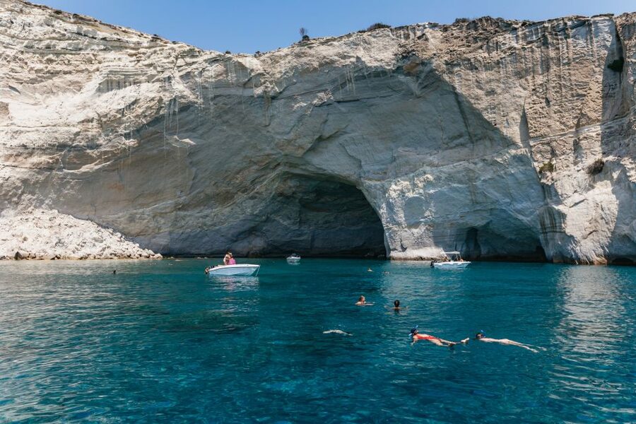 Milos: Kleftiko Cruise with Meal, Drinks and Photos at Sykia - From Adamas Port to the west coast: the simple start that saves time