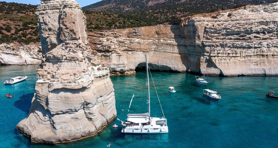 Milos: Kleftiko Sunset Catamaran Cruise with Meal & Drinks - Milos in an afternoon, not a half-day scramble