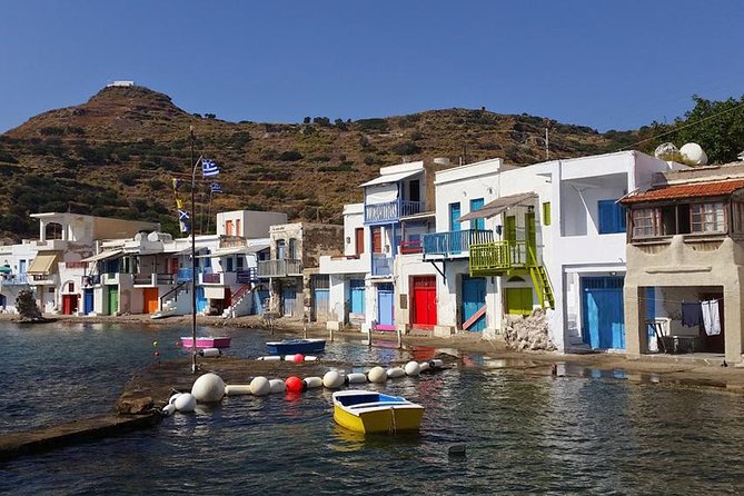 Milos Small-Group Full-Day Cruise with Snorkelling and Lunch - Agios Dimitrios: a short caldera swim with big-view payoff