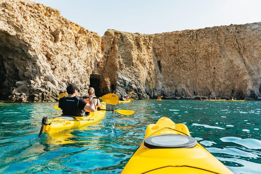 Milos: Tsigrado and Gerakas Beach Kayaking Tour - Key Highlights Worth Packing Your Appetite For