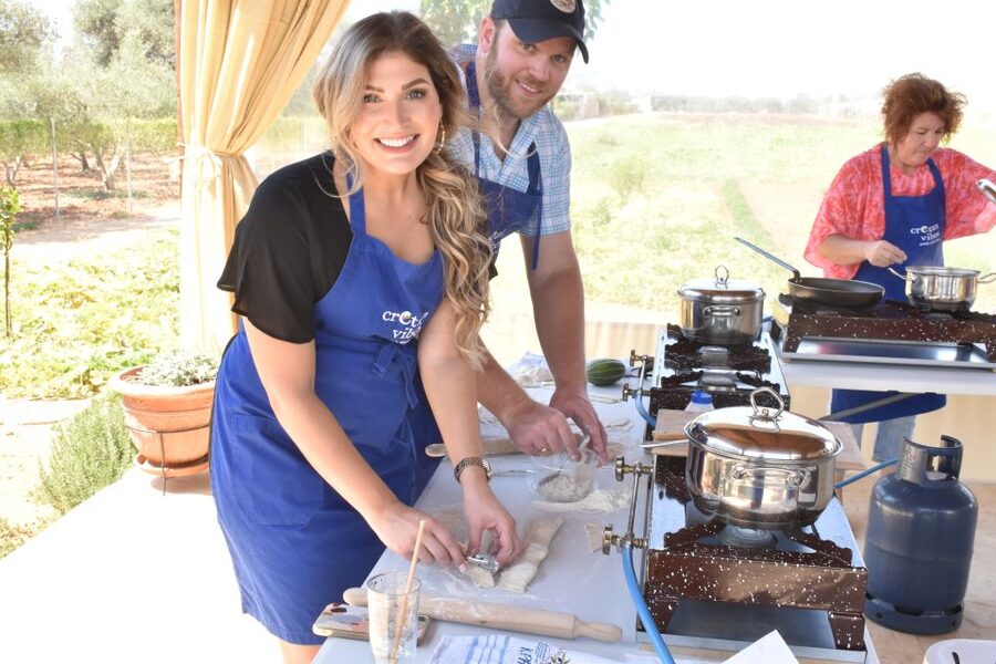 Moires: Cooking Class and Olive Oil Tasting at a Family Farm - Eating with local Cretan wine, and why the meal feels complete