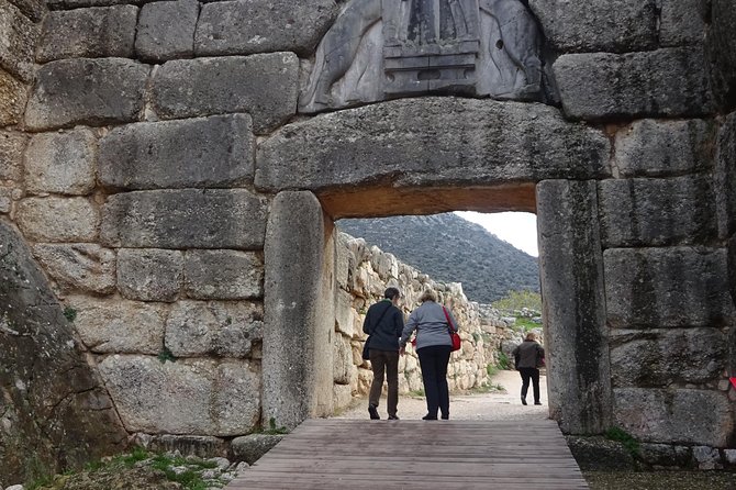 Mycenae and Nafplion Day Trip from Athens with Official guide - Mycenae archaeological site: Lions Gate and palace walls in guided time