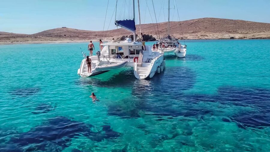 Mykonos: Catamaran Cruise with Lunch, Drinks and Transfer - FAQ