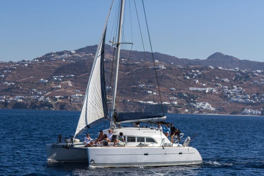 Mykonos: Catamaran Cruise With Meal and Drinks - Getting to the boat: hotel pickup that keeps the day simple