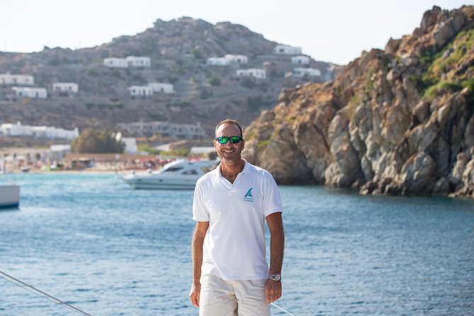 Mykonos Catamaran Private Day Cruise, Full Lunch & Open-bar - Key points at a glance