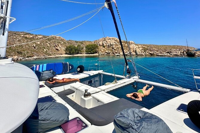 Mykonos Delos Rhenia Daily Cruise with BBQ, Drinks & Transfer - Hotel Transfer and the Platis Gialos Meeting Point