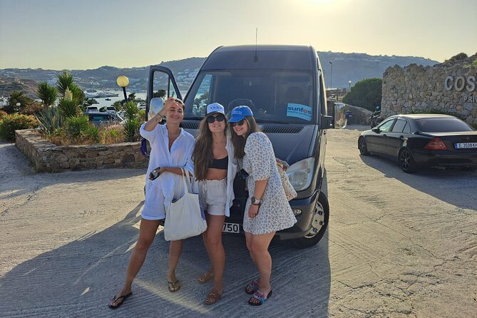 Mykonos Sail Cruise to Rhenia, Guided Tour of Delos, Lunch&Drinks - Getting there: meeting point, pickup, and day-of timing that can shift