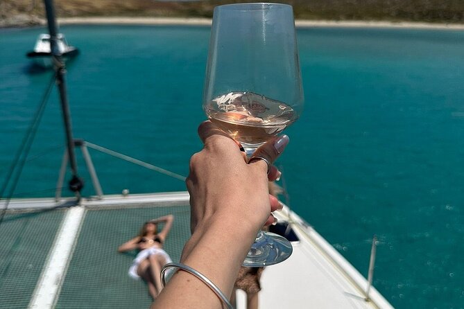 Mykonos Shared Catamaran Tour Experience - Where you meet near Ornos, and how the day flows back home