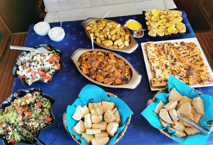 Mykonos: Sunset Sail Cruise to Rhenia, Beach Hopping, Dinner - The Weather Trick: Sailing the South Side to Reduce the Meltemi