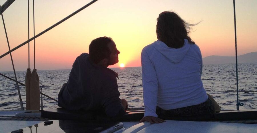 Mykonos: Sunset Sail Cruise to Rhenia, Beach Hopping, Dinner - Rhenia Island, Big Delos: The Big Swim Stop You Came For