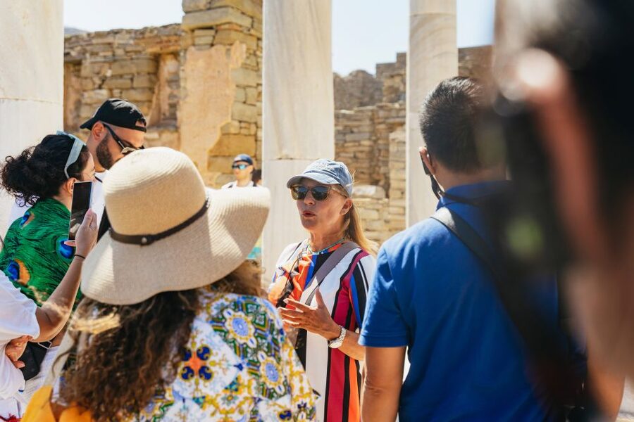 Mykonos Town: Archaeological Site of Delos Guided Day Trip - Temple of Apollo and the Sanctuary Zone Highlights