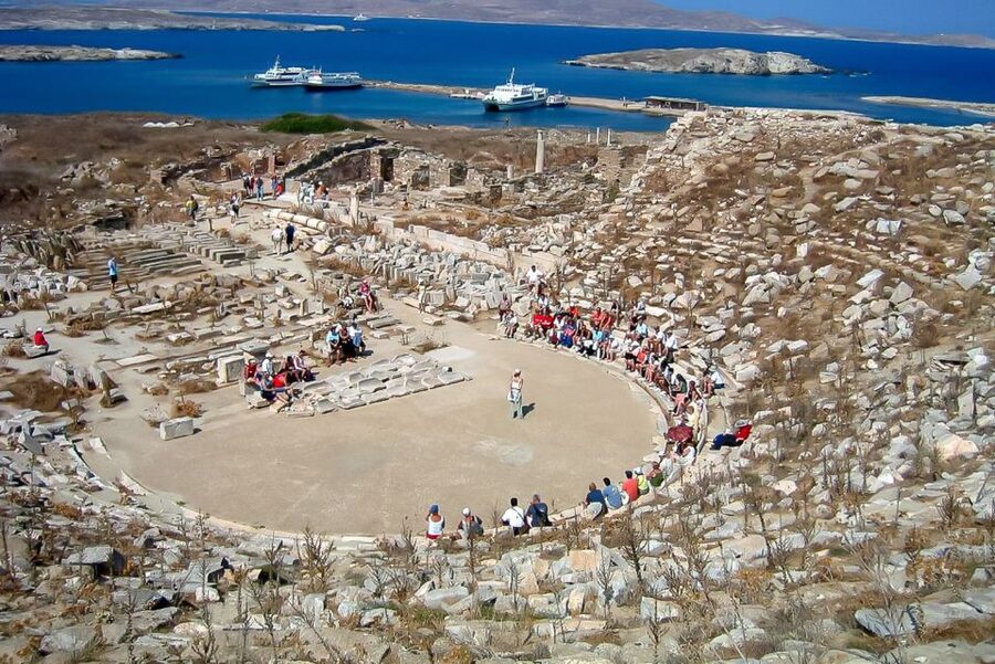 Mykonos: Yacht Cruise to Rhenia and Guided Tour of Delos - Rhenia stop: 2 hours to swim, snorkel, and reset