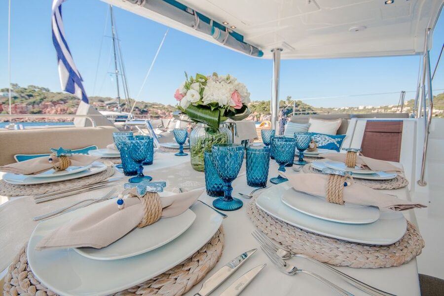 Naxos: Catamaran Cruise with Lunch & Drinks - Greek lunch onboard: moussaka and friends, with drinks paced for a full day