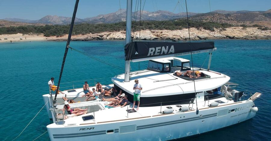 Naxos: Catamaran Cruise with Swim Stops, Food, and Drinks - Timing, Meeting Point, and How Long You’ll Be Out