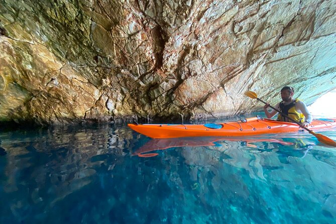 Naxos: Rhina Cave Sea Kayaking Tour - Snacks, local flavors, and an optional traditional meal
